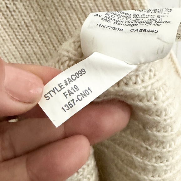 Madewell SMALL Cream Speckled Curved Hem Sweater Dress in Donegal Pearl - Picture 10 of 12